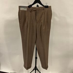 NWT Daniel Cremieux Signature Collection Pleated Dress Pants - 36x30 - Tan